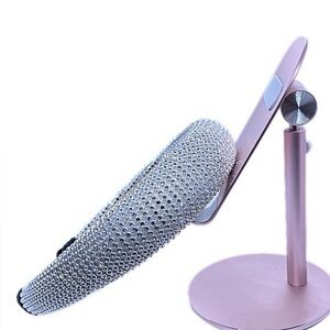 Silver Faux Pearl Padded Headband